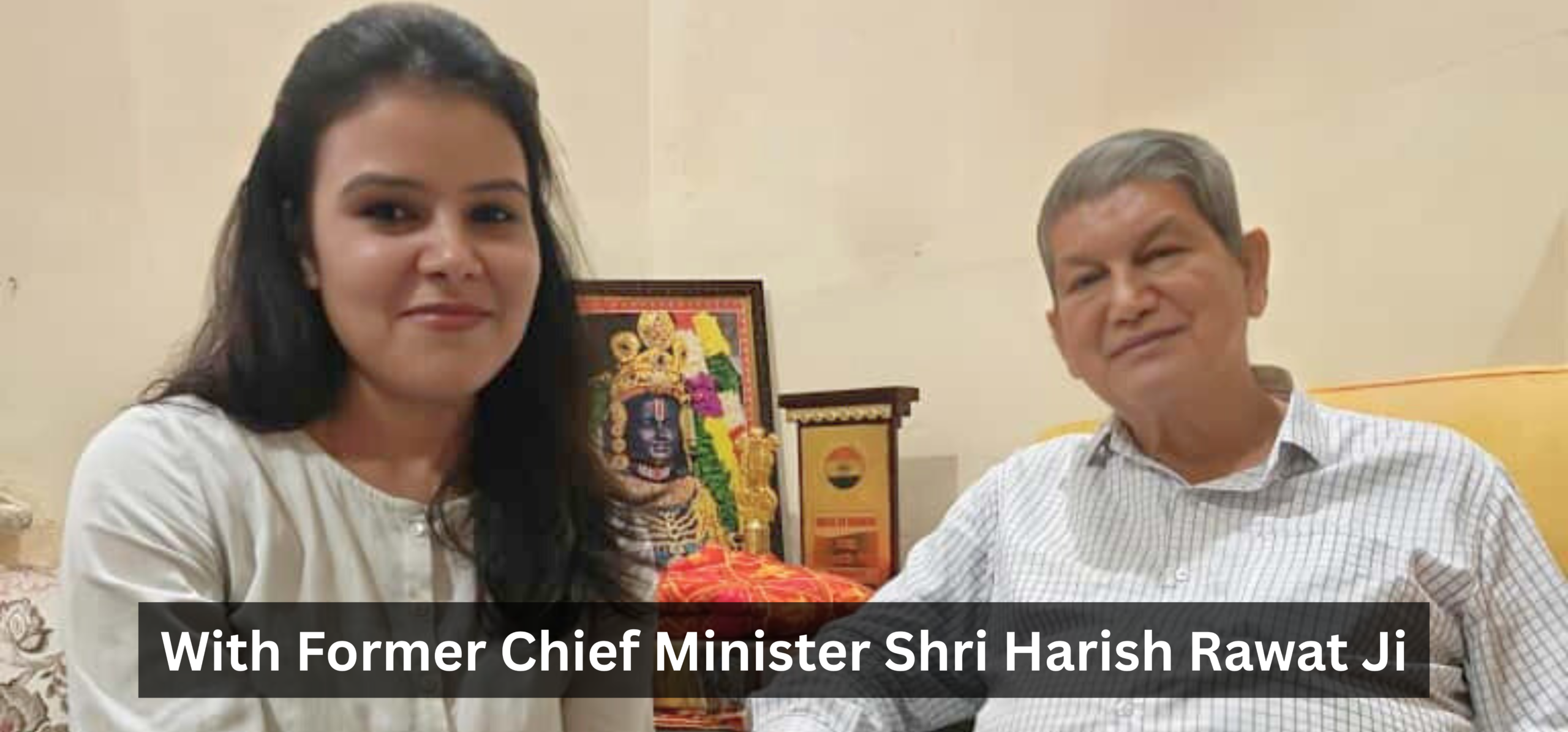 With former chief minister shri harish rawat ji